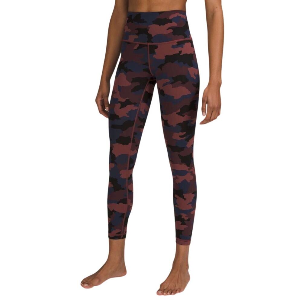 Lululemon Wunder Under High-Rise Tight Heritage 365 Camo Smoky Red Night Sea